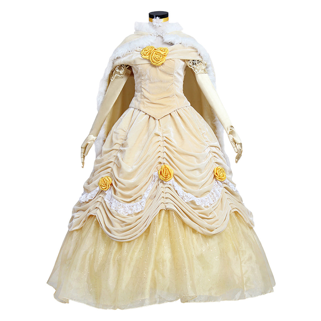 Costume Cosplay Belle - La Belle et la Bête | Robe Princesse Disney pour Halloween et Événements