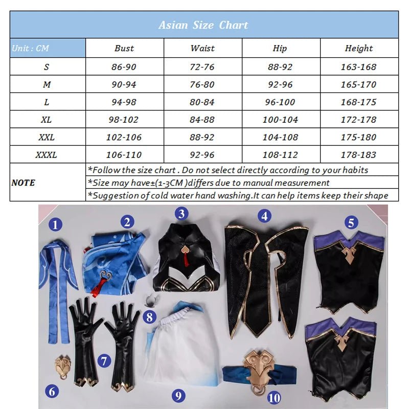 Costume Cosplay Jingliu Juvenile Honkai Star Rail pour Hommes Adultes Fête d'Halloween Carnaval