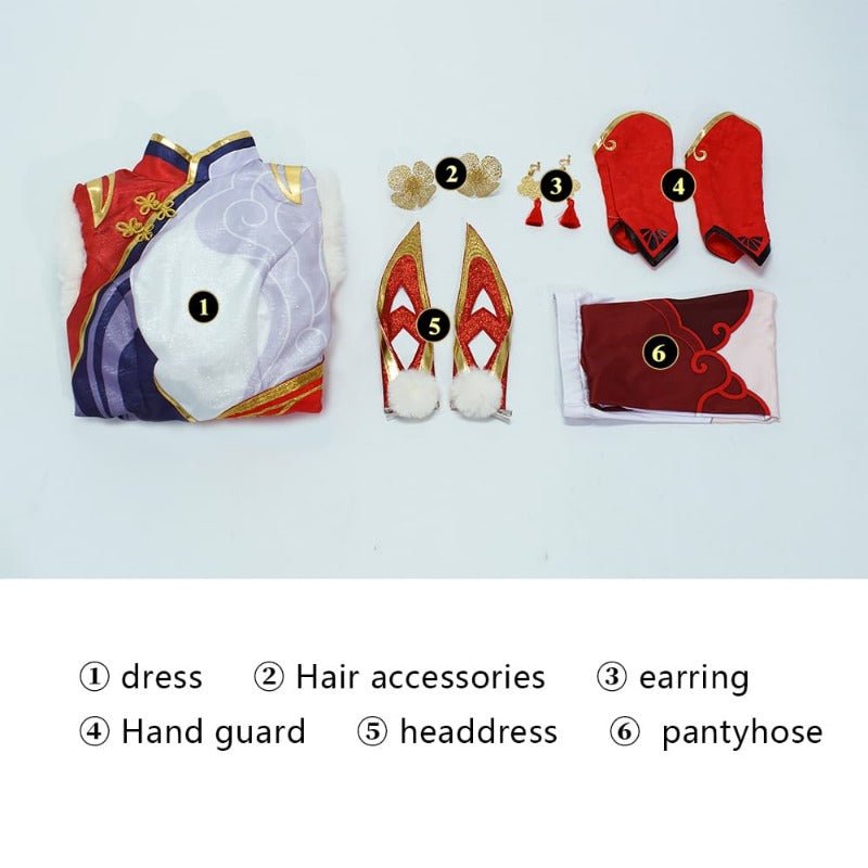 Robe Cosplay Fée Seraphine de League of Legends pour Femmes - Costume Halloween