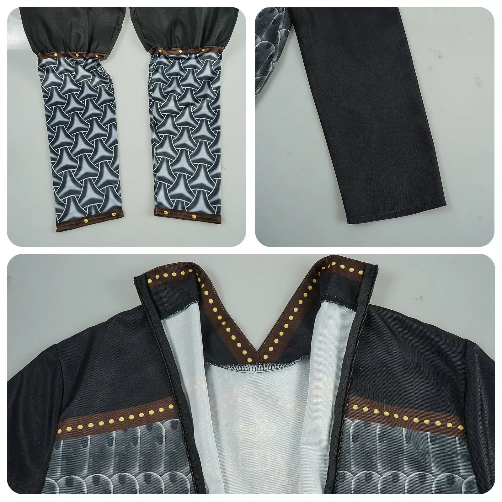 Costume Cosplay Erlang Shen – Combattant Yang Jian de Black Myth Wukong | Tenue de Jeu de Rôle pour Adulte