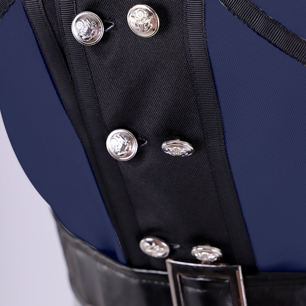 Costume Cosplay Lann Final Fantasy - Veste, Pantalon, Ceinture Ensemble Complet | Tenue de Jeu FF