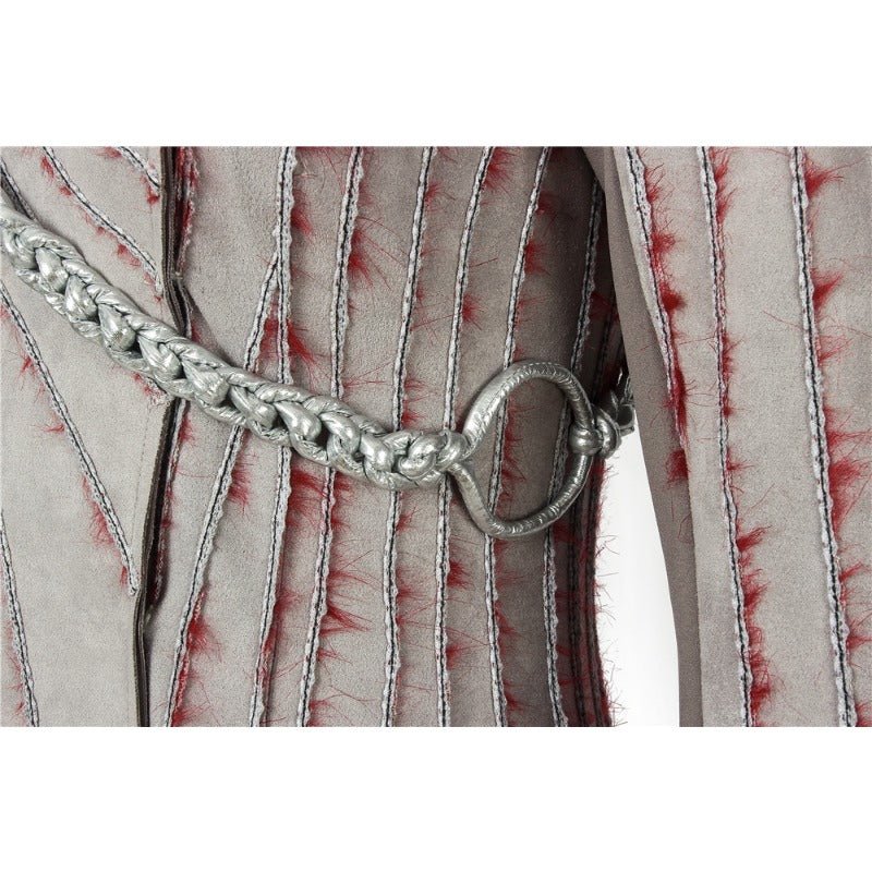 Costume Cosplay Daenerys Targaryen - Robe à Manches Longues pour Femme avec Broche pour Halloween & Fêtes