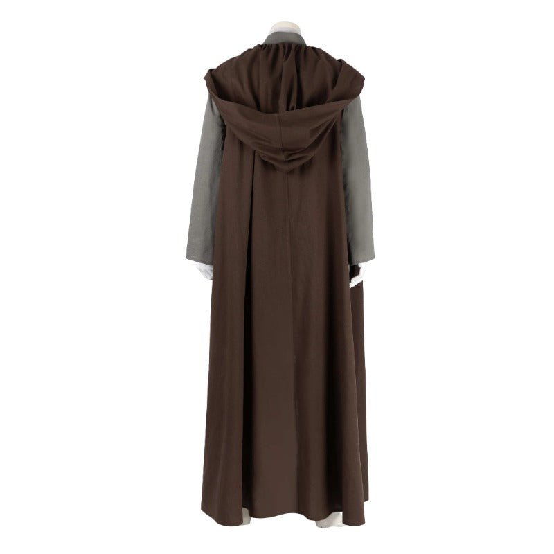 Costume Cosplay Obi-Wan Kenobi Ensemble Complet - Cape de Jedi pour Halloween & Carnaval