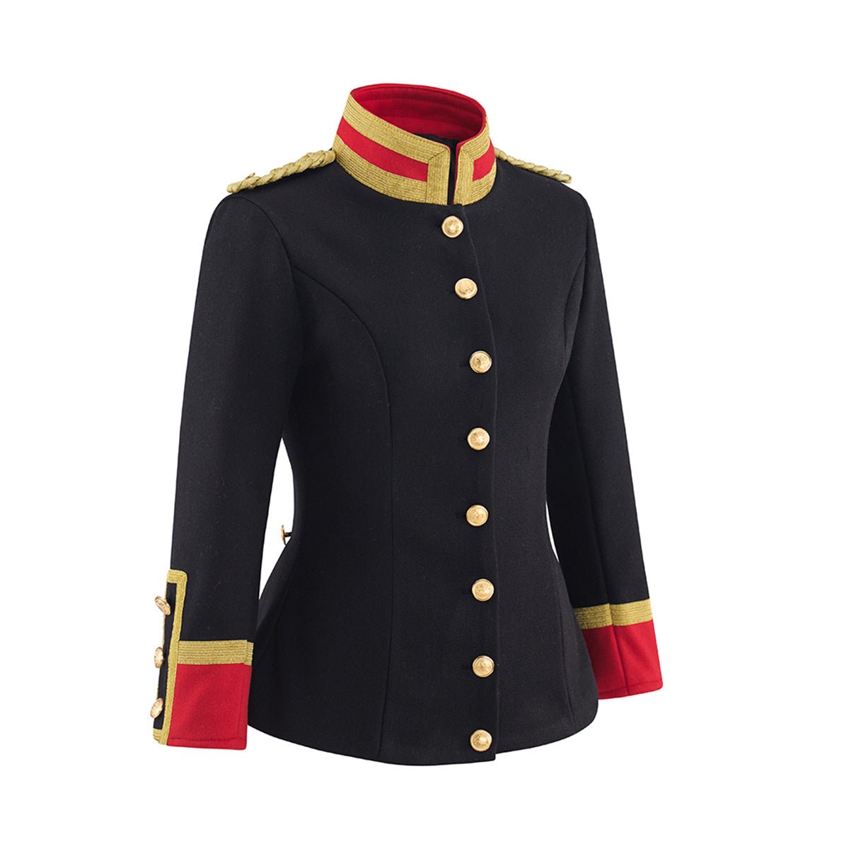 Manteau d'Officier Noir pour Femme – Costume Cosplay