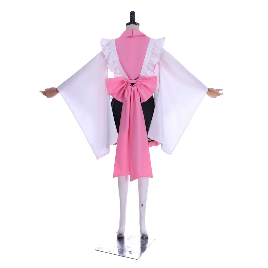 Costume Cosplay Demon Slayer Kanroji Mitsuri Tenue de Soubrette