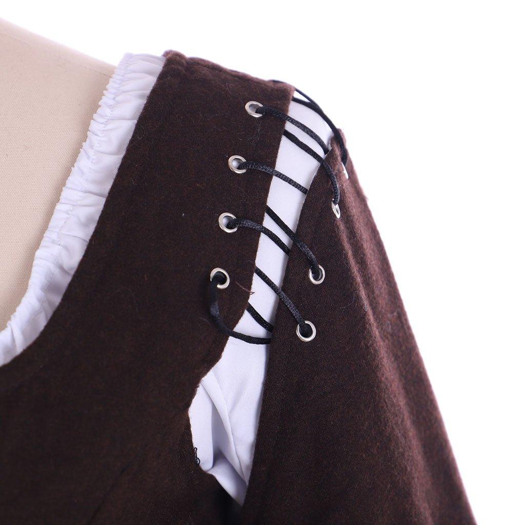 Costume Cosplay Claire Fraser Outlander | Robe Prairie Coloniale des Hautes Terres Écossaises pour Femmes Adultes