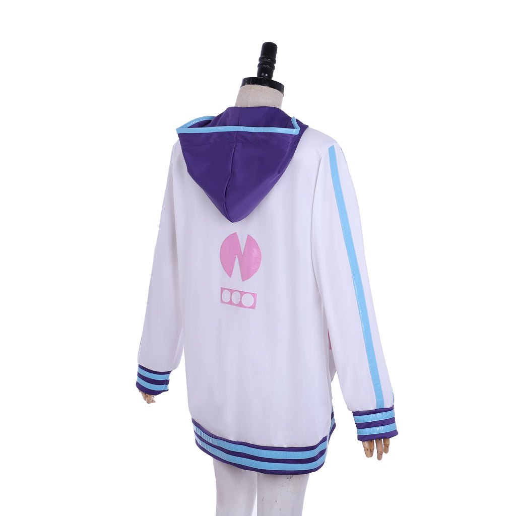 Pull Cosplay Hyperdimension Neptunia | Veste à Capuche Coeur Violet | Veste Anime Unisexe