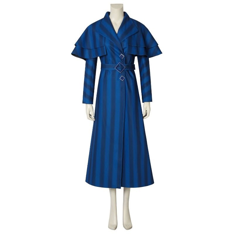 Costume Cosplay Mary Poppins Retour Bleu Marine pour Adultes