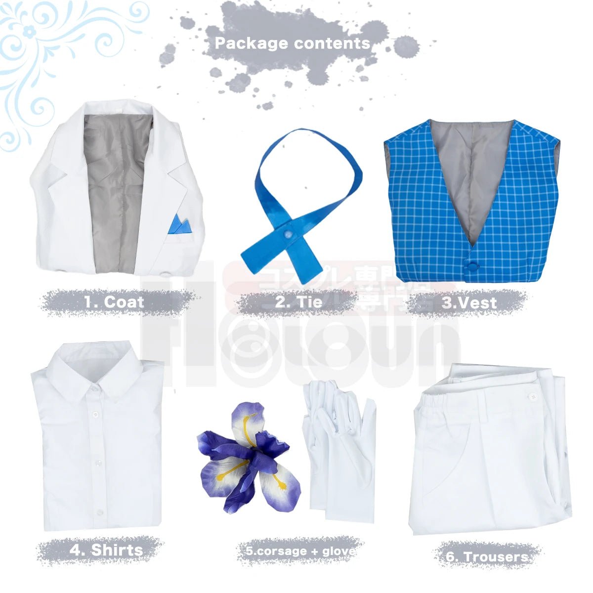Costume Cosplay Isagi Blue Lock - Tuxedo Queue de Pie pour Exposition et Cadeau