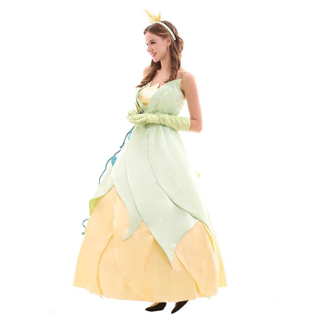 Costume Cosplay Princesse Tiana Series | Robes Élégantes pour Cosplay, Fêtes et Halloween