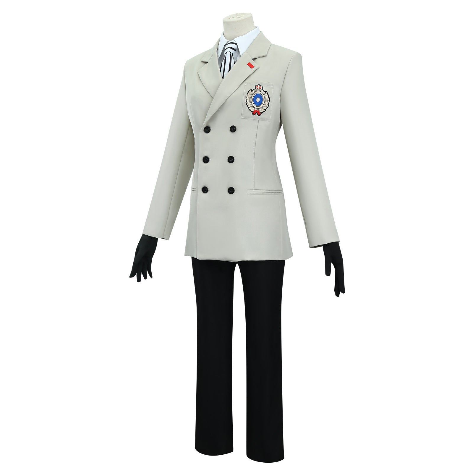 Costume Cosplay Persona 5 Maki Sonohara Costume Gris pour Fans d'Anime