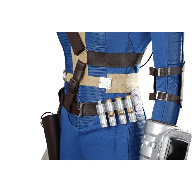 Costume Cosplay Lucy Vault 33 - Combinaison Bleue pour Femmes avec Accessoires