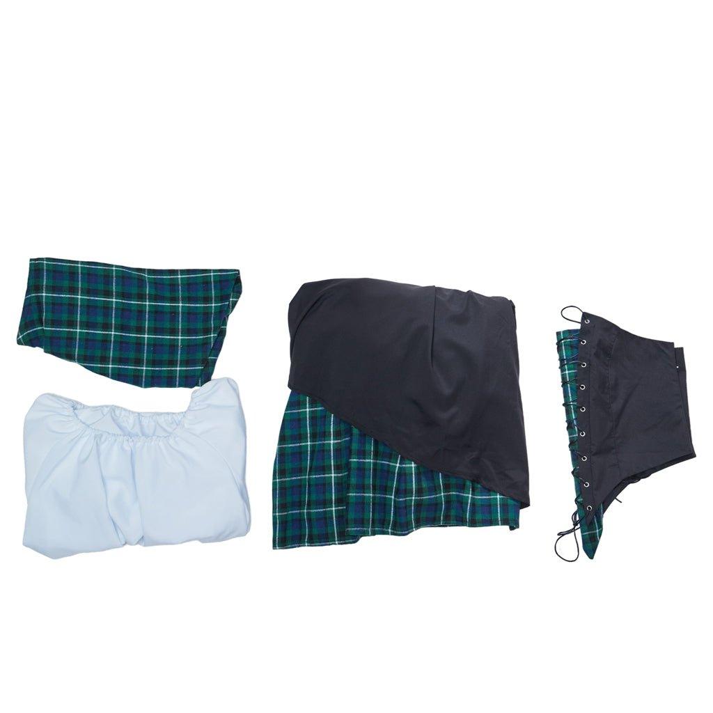 Costume Cosplay Claire Fraser Outlander | Robe Hautlandaise Rococo Médiévale Écossaise pour Femmes