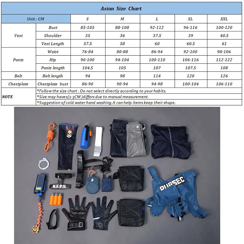 Costume Cosplay Seth Lowell Officier Débutant de Zenless Zone Zero pour Homme Fête d'Halloween