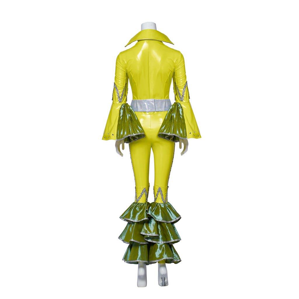 Costume Cosplay Femme Mamma Mia | Combinaison Disco Luisante | Ensemble Complet pour Performances et Fêtes