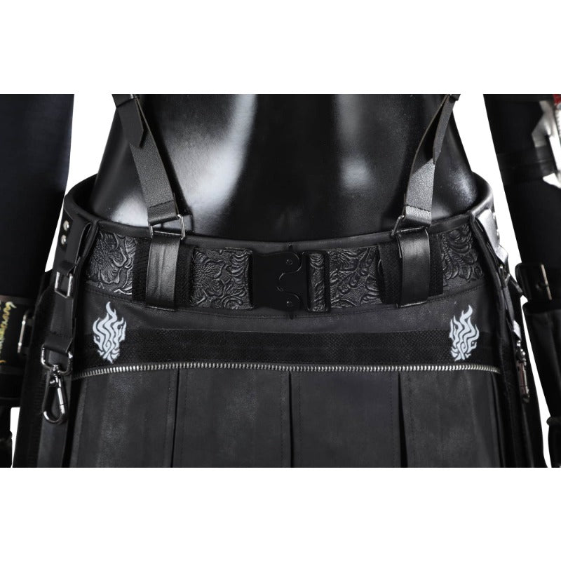 Costume Cosplay Tifa Lockhart - Perruque, Chaussures, Accessoires, Tenue Halloween Final Fantasy VII