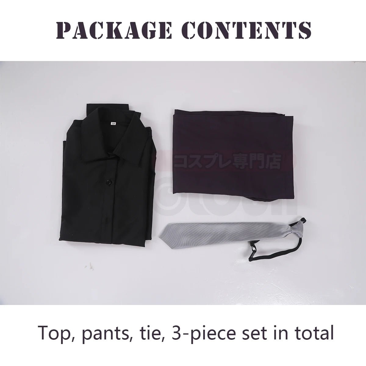 Costume Cosplay Mei Mei Jujutsu Kaisen Chemise Noire Pantalon Violet Cravate Cadeau Quotidien