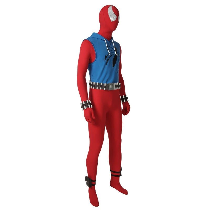 Costume Cosplay Scarlet Spider Ben Reilly - Tenue Authentique de l'Univers Spider-Verse