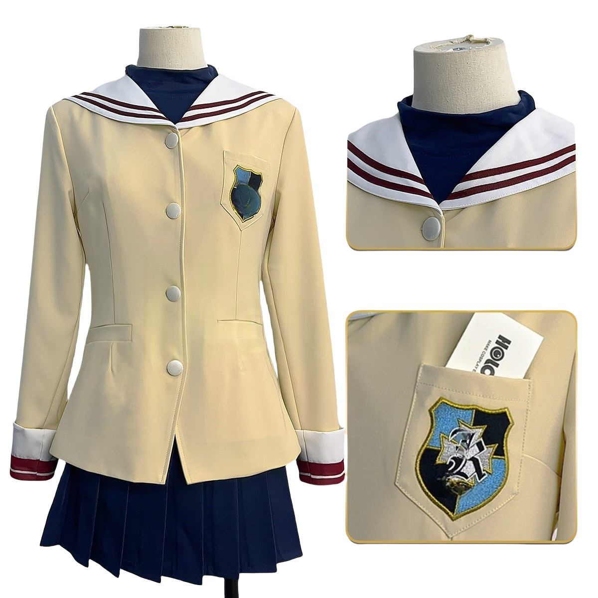 Costumes Cosplay CLANNAD Nagisa Furukawa et Kyou Fujibayashi