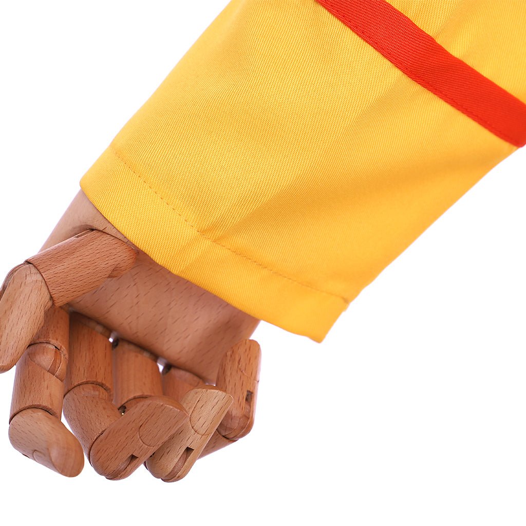 Costume Cosplay Avatar Aang Le Dernier Maître de l'Air - Tunique Jaune avec Cape Rouge