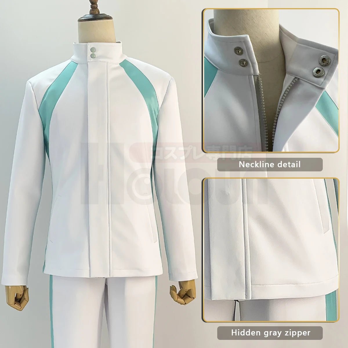 Costume Cosplay Oikawa Tooru Haikyuu!! Aobajohsai Lycée - Veste Sport, Perruque et Pantalon
