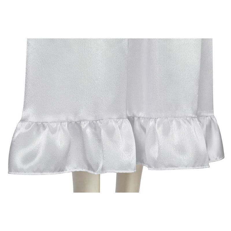 Costume Cosplay Mariée Fantôme Annabelle Robe Princesse Blanche Longue pour Halloween et Fêtes