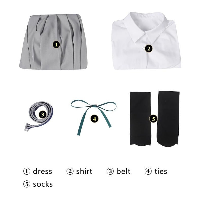 Costume Cosplay Lycoris Recoil Inoue Takina Uniforme Scolaire Japonais