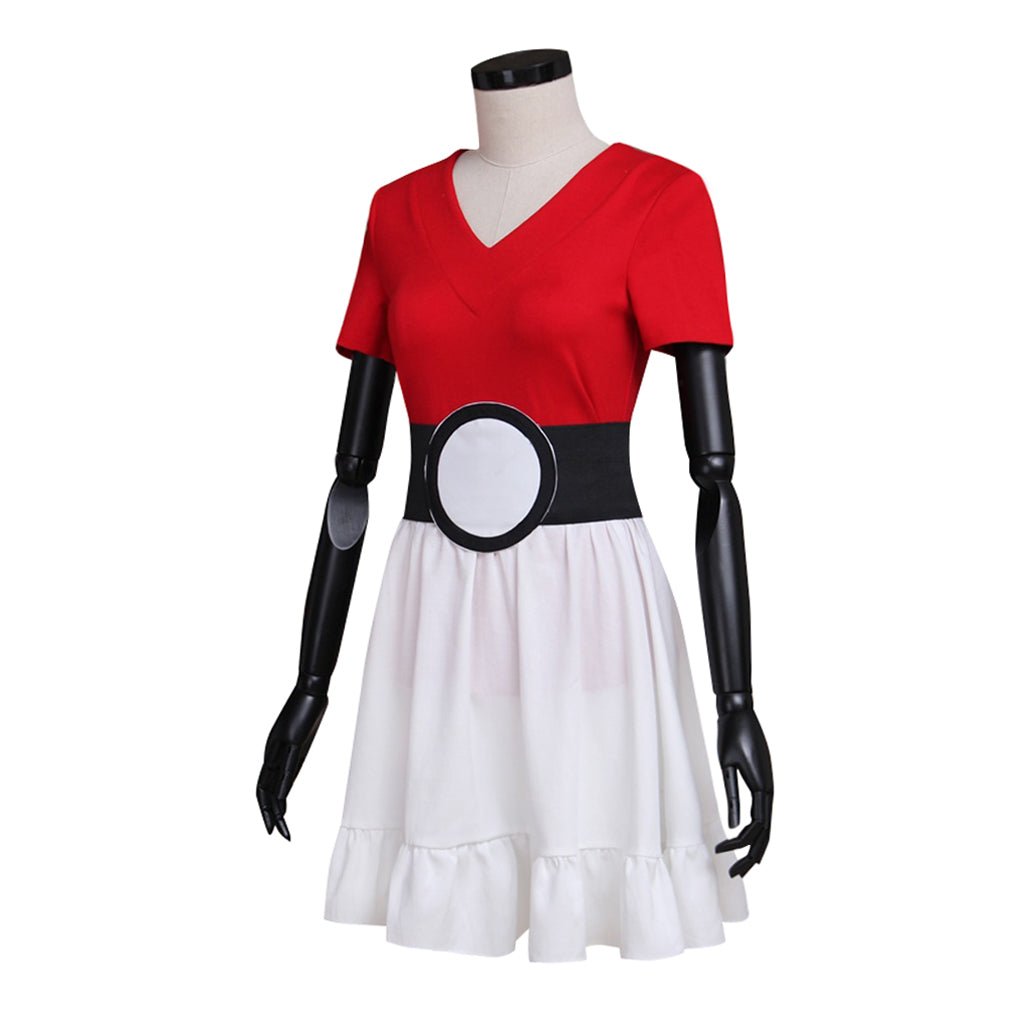 Robe Rouge Poké Ball Costume Cosplay - Essentiel pour les Fans de Pokémon