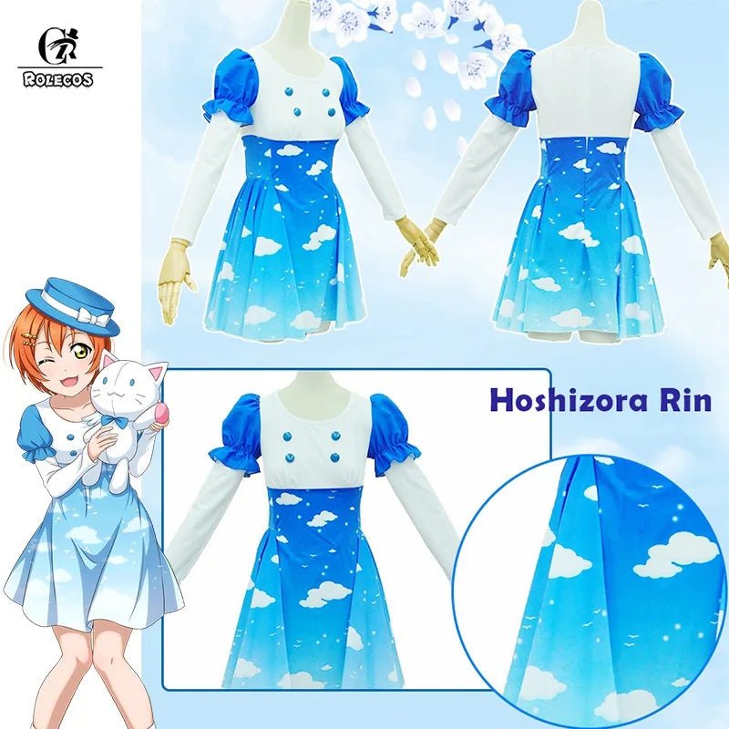 Costume Cosplay Lovelive Sky Maki Rin Nico Umi Cosplay Love Live Eli Kotori Hanayo Nozomi Robe Lolita
