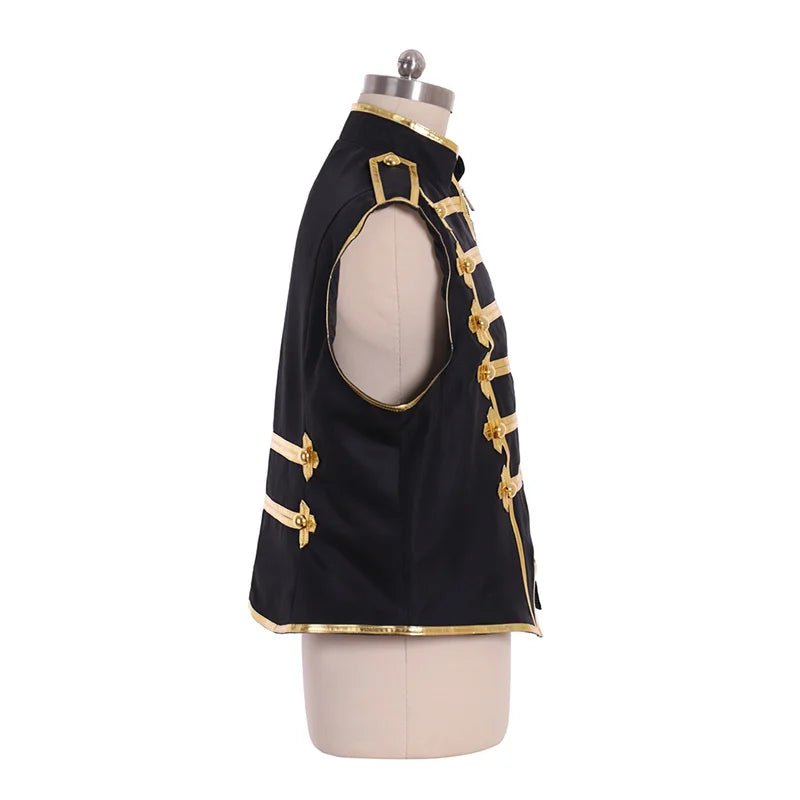 Veste Militaire Punk pour Hommes - Costume de Tambour Parade sans Manches | Série Cosplay L'AniMirage