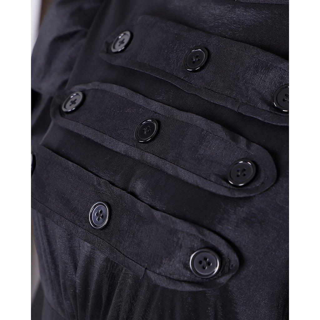 Costume Cosplay Eliza Hamilton Musical | Robe de Bal Noire Sur Mesure