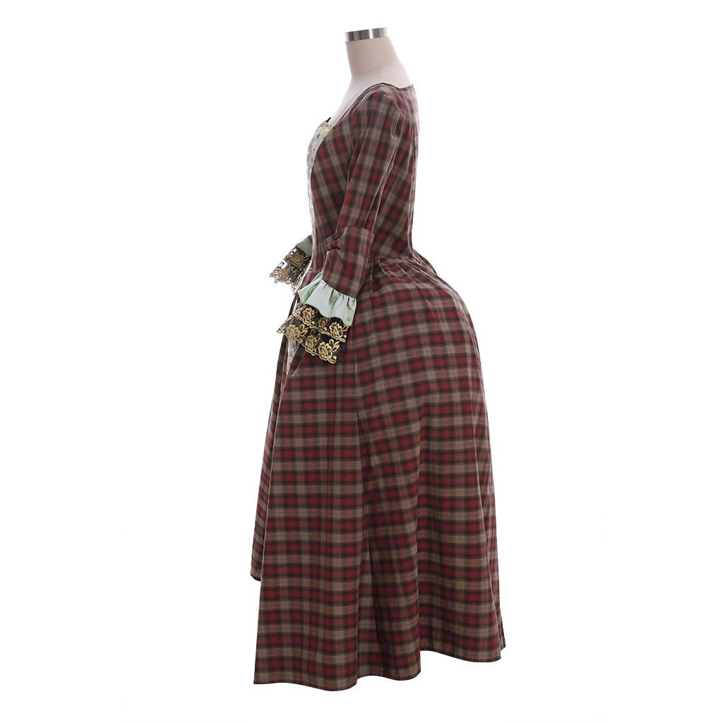 Robe Costume Inspirée d'Outlander | Cosplay des Highlands Écossais pour Femmes