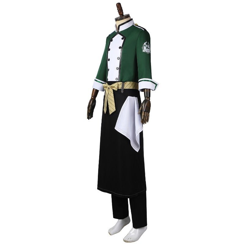 Ensemble de Costume Cosplay Chef Argent Riddle de Twisted Wonderland NRC Personnalisé