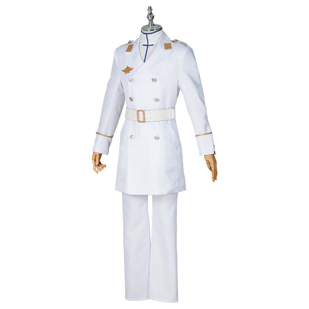 Costume Cosplay Quincy Ishida Uryuu Ginreigojiaku pour Homme - Uniforme de Fête Halloween Bleach