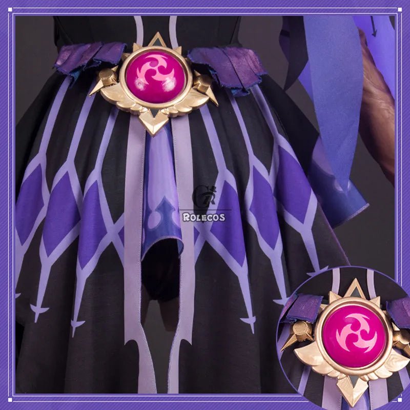 Costume Cosplay Fischl de Genshin Impact pour Femme - Ensemble Complet