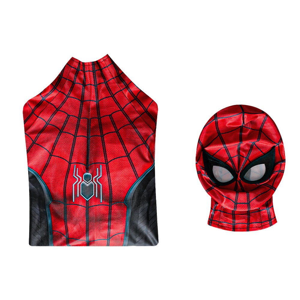 Costume Cosplay Spider-Man Loin de Chez Lui - Combinaison Rouge pour Hommes - Design Fidèle au Film