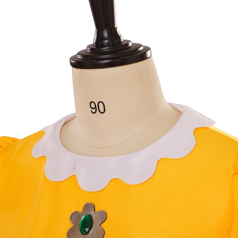 Robe Cosplay Rosalina avec Couronne - Costume Princesse Daisy pour Halloween & Fêtes
