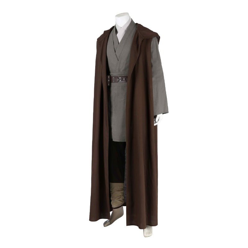 Costume Cosplay Obi-Wan Kenobi Ensemble Complet - Cape de Jedi pour Halloween & Carnaval