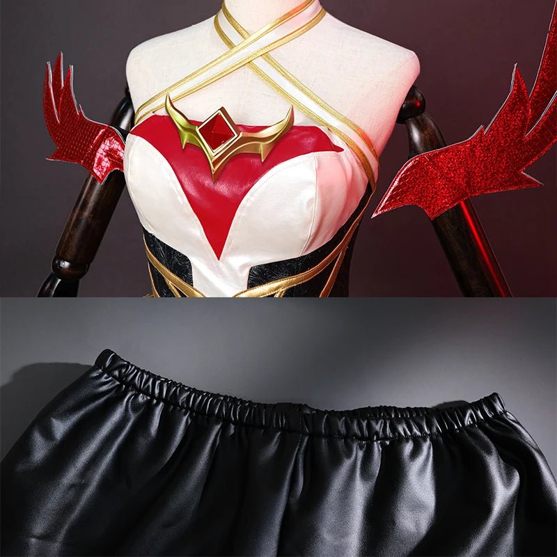 Costume Cosplay Ahri Renard à Neuf Queues LOL pour Femme