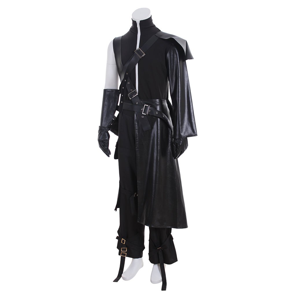 Costume Cosplay Final Fantasy VII Cloud Strife Complet avec Gants, Cape et Ceinture