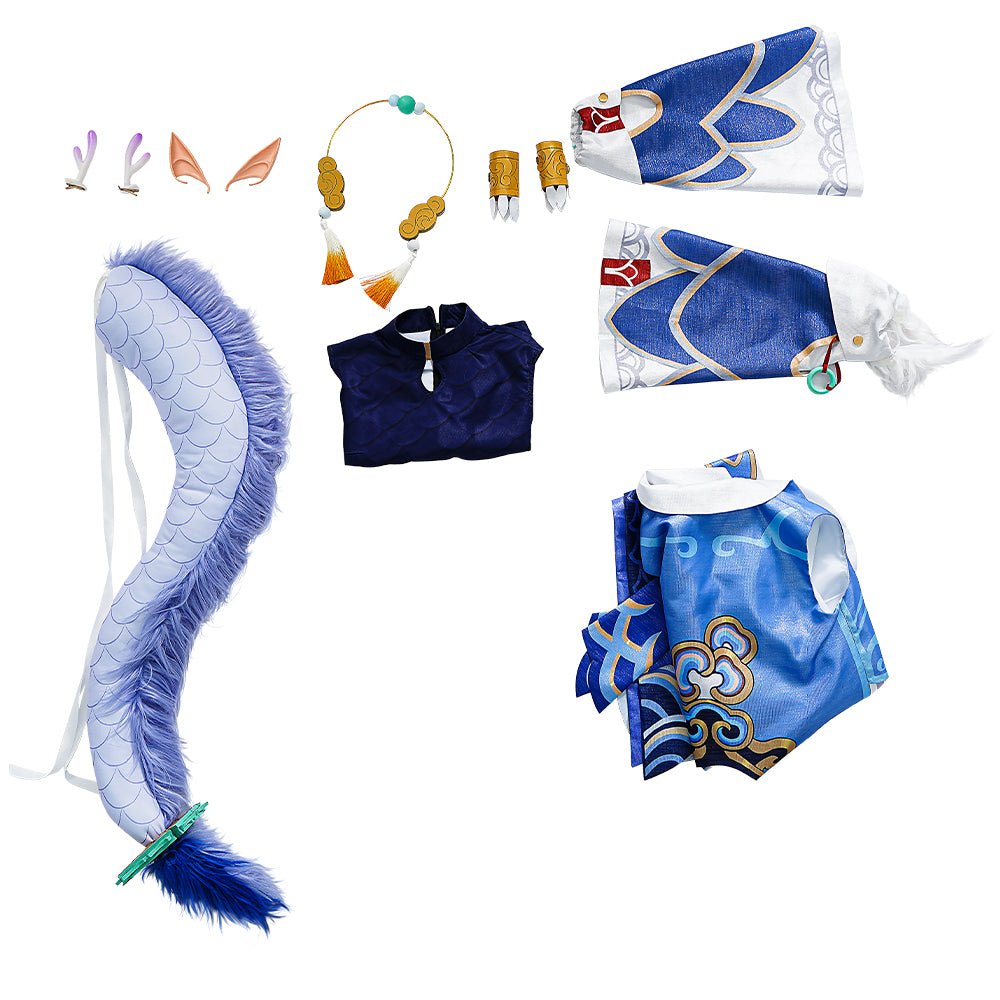 Costume Cosplay Honkai Star Rail Bailu – Parfait pour les Fans Féminines du Jeu !