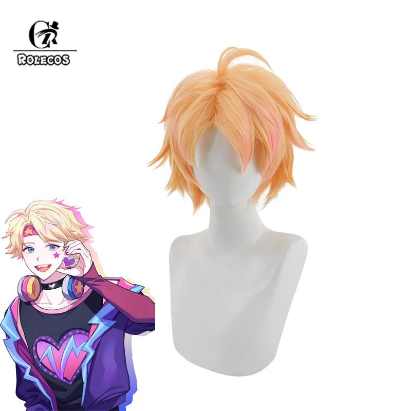 Perruque Cosplay Ezreal Amoureux de LOL pour Saint-Valentin - 30cm Cheveux Synthétiques Résistants à la Chaleur