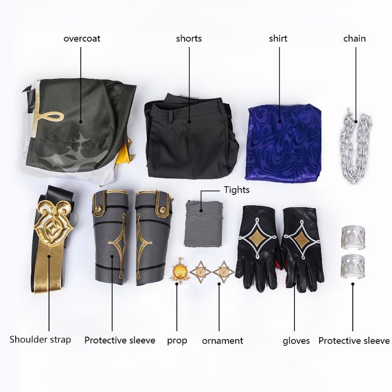 Costume Cosplay Genshin Impact Albedo - Tenue de qualité supérieure