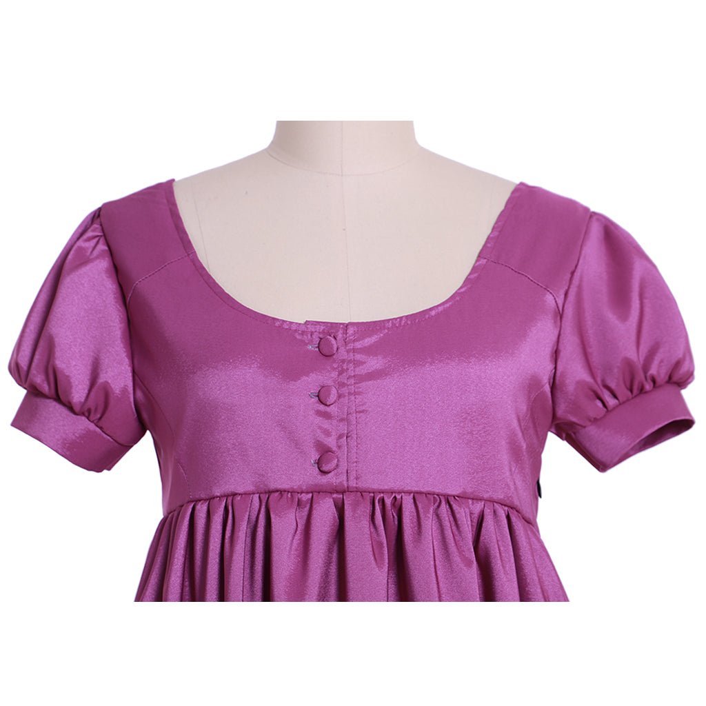 Robe Violette Régence Médiévale Renaissance Noble Costume de Théâtre pour Femme
