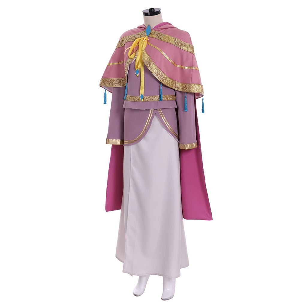 Costume Cosplay Ava de Kingdom Hearts III - Robe à Capuche Rose avec Jupe pour Femmes