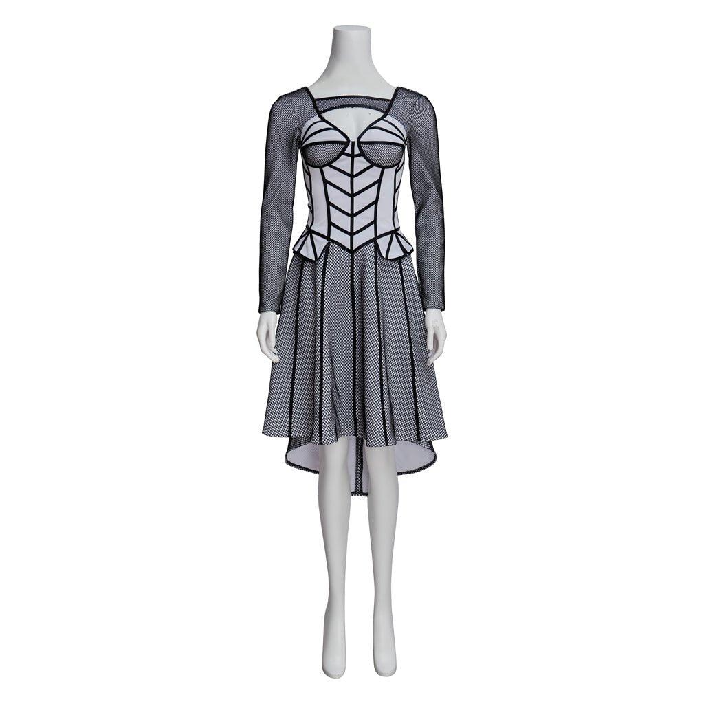 Costume Cosplay Jane Seymour Six the Musical | Robe Bordée Noir pour Femme