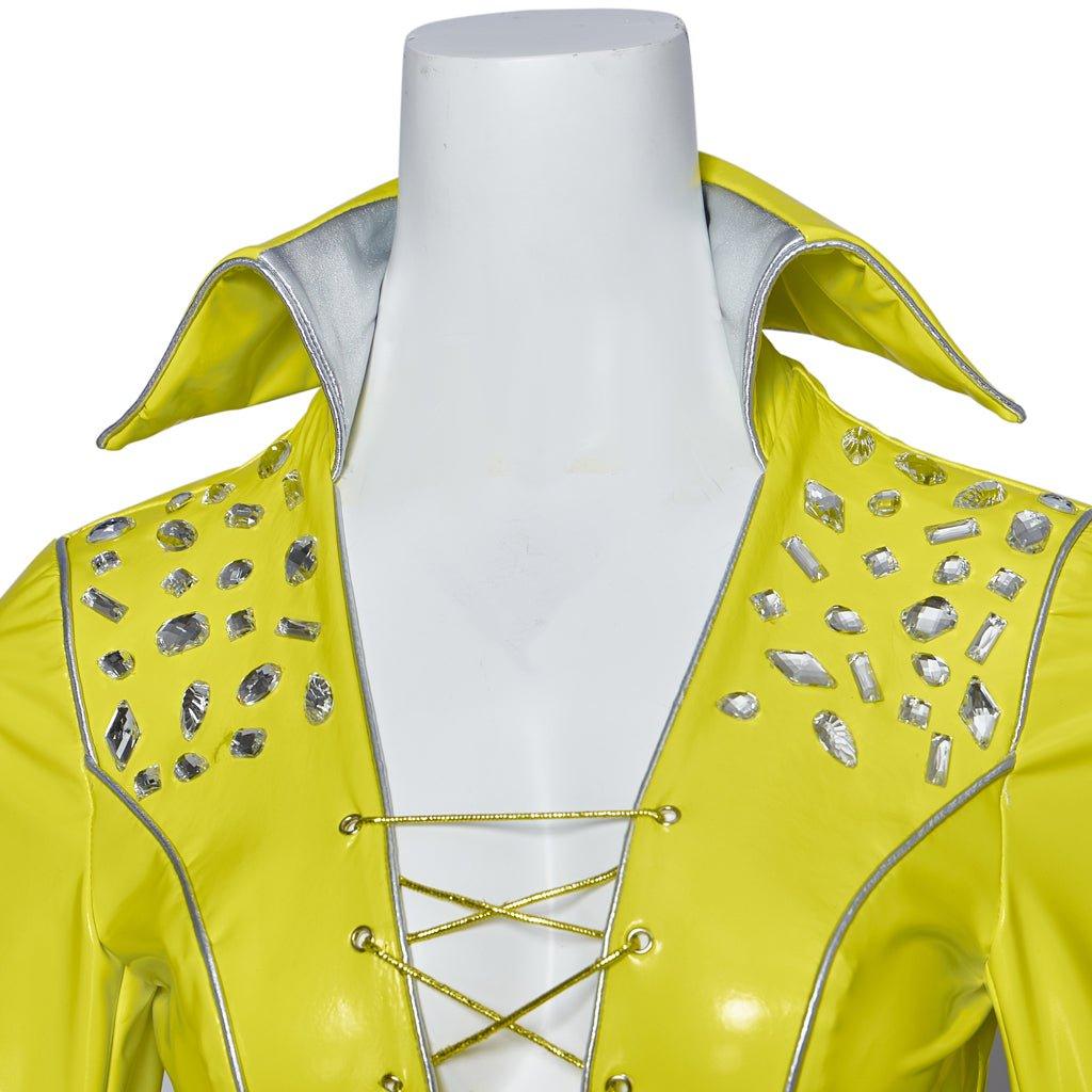 Costume Cosplay Femme Mamma Mia | Combinaison Disco Luisante | Ensemble Complet pour Performances et Fêtes