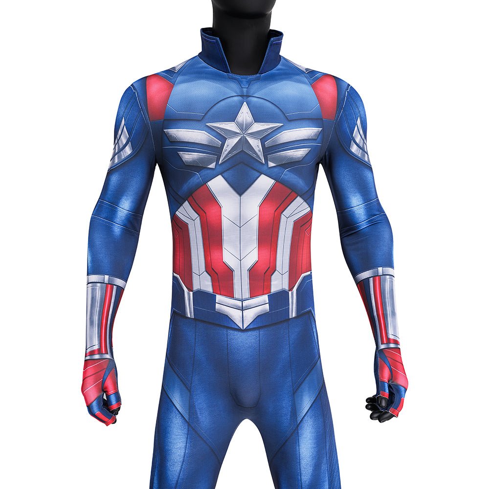 Film Marvel : Capitaine America 4 Nouveau Costume Capitaine America - Costume Cosplay Premium
