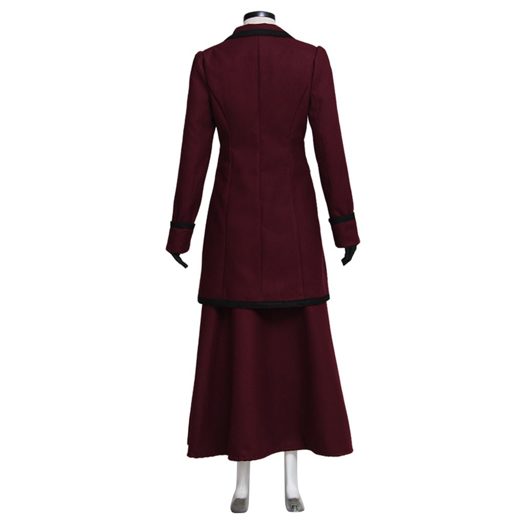 Costume Cosplay Missy Maîtresse de Doctor Who - Ensemble Veste, Jupe et Chemise