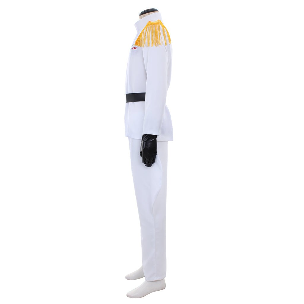 Costume Cosplay Officier Impérial Grand Amiral Star Wars en Blanc